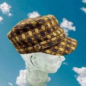 D&Y Brown Soft Woven Newsboy Cap
